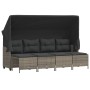 Garden sofa set with cushions 5 pieces gray synthetic rattan by vidaXL, Garden sets - Ref: Foro24-3261541, Price: 357,78 €, D...