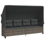 Garden sofa set with cushions 5 pieces gray synthetic rattan by vidaXL, Garden sets - Ref: Foro24-3261541, Price: 357,78 €, D...