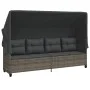 Garden sofa set with cushions 5 pieces gray synthetic rattan by vidaXL, Garden sets - Ref: Foro24-3261541, Price: 378,89 €, D...