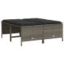 Garden sofa set with cushions 5 pieces gray synthetic rattan by vidaXL, Garden sets - Ref: Foro24-3261541, Price: 378,89 €, D...