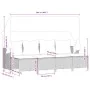 Garden sofa set with cushions 5 pieces gray synthetic rattan by vidaXL, Garden sets - Ref: Foro24-3261541, Price: 378,89 €, D...