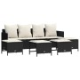 5-teiliges Gartenmöbel-Set und schwarze synthetische Rattankissen von vidaXL, Gartensets - Ref: Foro24-3261557, Preis: 337,47...