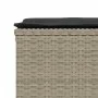 Gartensofa- und Kissenset, 5-teilig, hellgraues synthetisches Rattan von vidaXL, Gartensets - Ref: Foro24-3261562, Preis: 364...