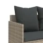 Garden sofa and cushion set 5 pieces light gray synthetic rattan by vidaXL, Garden sets - Ref: Foro24-3261562, Price: 364,16 ...