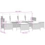 Set de sofás jardín y cojines 5 pzas ratán sintético gris claro de vidaXL, Conjuntos de jardín - Ref: Foro24-3261562, Precio:...