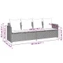 Gartensofa- und Kissenset, 5-teilig, hellgraues synthetisches Rattan von vidaXL, Gartensets - Ref: Foro24-3261562, Preis: 364...