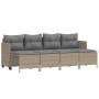 Gartensofa-Set mit Kissen, 5-teilig, beiges synthetisches Rattan von vidaXL, Gartensets - Ref: Foro24-3261536, Preis: 338,16 ...