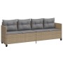 Gartensofa-Set mit Kissen, 5-teilig, beiges synthetisches Rattan von vidaXL, Gartensets - Ref: Foro24-3261536, Preis: 338,16 ...