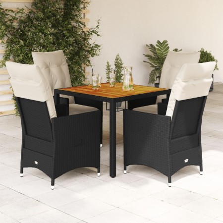 5-piece garden furniture set with black synthetic rattan cushions by vidaXL, Garden sets - Ref: Foro24-3276681, Price: 539,81...