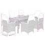 7-piece garden dining set and black synthetic rattan cushions by vidaXL, Garden sets - Ref: Foro24-3276837, Price: 751,37 €, ...