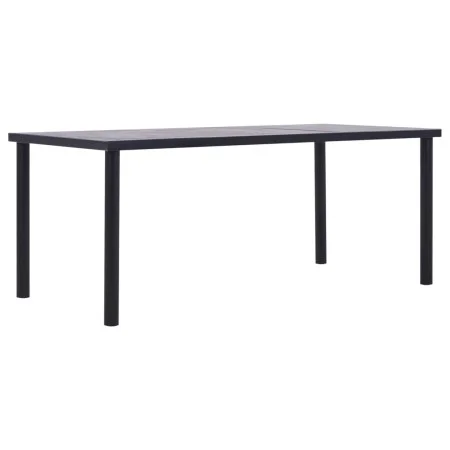 Esstisch aus schwarzem und betongrauem MDF 200x100x75 cm von vidaXL, Küchen- und Esstische - Ref: Foro24-281861, Preis: 221,3...