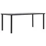 Esstisch aus schwarzem und betongrauem MDF 200x100x75 cm von vidaXL, Küchen- und Esstische - Ref: Foro24-281861, Preis: 221,3...