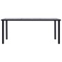 Esstisch aus schwarzem und betongrauem MDF 200x100x75 cm von vidaXL, Küchen- und Esstische - Ref: Foro24-281861, Preis: 224,6...