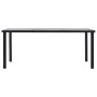 Esstisch aus schwarzem und betongrauem MDF 200x100x75 cm von vidaXL, Küchen- und Esstische - Ref: Foro24-281861, Preis: 221,3...