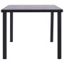 Esstisch aus schwarzem und betongrauem MDF 200x100x75 cm von vidaXL, Küchen- und Esstische - Ref: Foro24-281861, Preis: 224,6...