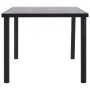 Esstisch aus schwarzem und betongrauem MDF 200x100x75 cm von vidaXL, Küchen- und Esstische - Ref: Foro24-281861, Preis: 221,3...
