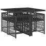 5-teiliges Gartenmöbel-Set mit schwarzen synthetischen Rattankissen von vidaXL, Gartensets - Ref: Foro24-3211615, Preis: 305,...