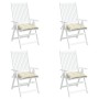 Garden Chair Cushions 4 Pcs Cream Oxford Fabric 50x50x7 cm by vidaXL, Cushions for chairs and sofas - Ref: Foro24-361514, Pri...