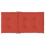 Kissen für niedrige Rückenlehne, 4 Stück, roter Melange-Stoff, 100 x 50 x 4 cm von vidaXL, Kissen für Stühle und Sofas - Ref:...