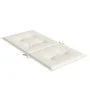 Low back chair cushions 6 units cream melange fabric 100x50x4 cm by vidaXL, Cushions for chairs and sofas - Ref: Foro24-40024...