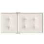 Kissen für niedrige Rückenlehne, 6 Stück, cremefarbener Melange-Stoff, 100 x 50 x 4 cm von vidaXL, Kissen für Stühle und Sofa...