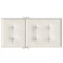 Low back chair cushions 6 units cream melange fabric 100x50x4 cm by vidaXL, Cushions for chairs and sofas - Ref: Foro24-40024...