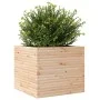 Solid pine wood planter 80x80x68.5 cm by vidaXL, Pots and planters - Ref: Foro24-3282479, Price: 219,02 €, Discount: %