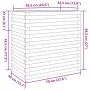 Solid Douglas fir wood planter 70x40x68.5 cm by vidaXL, Pots and planters - Ref: Foro24-3282487, Price: 163,62 €, Discount: %