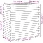 Solid pine wood planter 70x40x72.5 cm by vidaXL, Pots and planters - Ref: Foro24-3282589, Price: 168,14 €, Discount: %