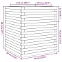 Solid Douglas Fir Wood Planter 60x60x68.5 cm by vidaXL, Pots and planters - Ref: Foro24-3282472, Price: 177,58 €, Discount: %