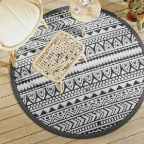 Black PP outdoor rug Ø160 cm by vidaXL, Outdoor protectors - Ref: Foro24-368515, Price: 28,11 €, Discount: %