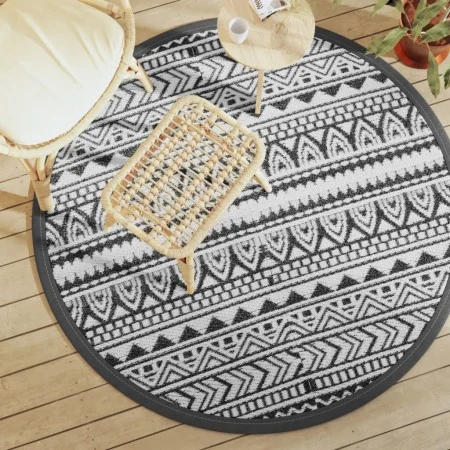 Alfombra de exterior PP negro Ø160 cm de vidaXL, Protectores para exterior - Ref: Foro24-368515, Precio: 28,11 €, Descuento: %
