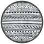 Alfombra de exterior PP negro Ø160 cm de vidaXL, Protectores para exterior - Ref: Foro24-368515, Precio: 28,11 €, Descuento: %