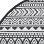 Alfombra de exterior PP negro Ø160 cm de vidaXL, Protectores para exterior - Ref: Foro24-368515, Precio: 28,11 €, Descuento: %