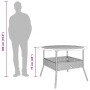 Garden table gray PE rattan wooden surface Ø110x71 cm by vidaXL, Garden tables - Ref: Foro24-368626, Price: 156,82 €, Discoun...