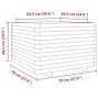 Jardinera madera de pino impregnada 70x70x49,5 cm de vidaXL, Maceteros y jardineras - Ref: Foro24-3282528, Precio: 164,92 €, ...