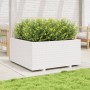 Solid white pine wood planter 100x100x49.5 cm by vidaXL, Pots and planters - Ref: Foro24-3282540, Price: 268,92 €, Discount: %