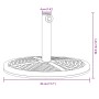 Halbrunder Schirmständer für Stangen Ø38/48 mm 12 kg von vidaXL, Schirmständer - Ref: Foro24-4007983, Preis: 35,59 €, Rabatt: %