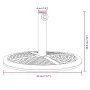 Semicircular umbrella base for Ø38/48 mm poles 12 kg by vidaXL, Umbrella bases - Ref: Foro24-4007983, Price: 40,76 €, Discoun...