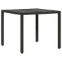 Table and chairs with cushions 3 pieces black synthetic rattan by vidaXL, Garden sets - Ref: Foro24-3276691, Price: 322,88 €,...