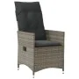 Garden chairs and table with cushions 3 pieces gray PE rattan by vidaXL, Garden sets - Ref: Foro24-3276723, Price: 303,77 €, ...