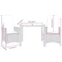 Garden chairs and table with cushions 3 pieces gray PE rattan by vidaXL, Garden sets - Ref: Foro24-3276723, Price: 303,77 €, ...