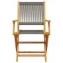 3-piece bistro set polypropylene and gray solid wood by vidaXL, Garden sets - Ref: Foro24-3281878, Price: 204,76 €, Discount: %