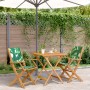 3-piece bistro set solid wood fabric leaf print by vidaXL, Garden sets - Ref: Foro24-3281884, Price: 197,53 €, Discount: %