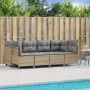 Gartensofa-Set mit Kissen, 5-teilig, beiges synthetisches Rattan von vidaXL, Gartensets - Ref: Foro24-3261524, Preis: 391,62 ...