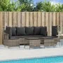 Garden sofa set with cushions 5 pieces gray synthetic rattan by vidaXL, Garden sets - Ref: Foro24-3261547, Price: 415,22 €, D...