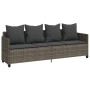 Garden sofa set with cushions 5 pieces gray synthetic rattan by vidaXL, Garden sets - Ref: Foro24-3261547, Price: 393,19 €, D...