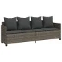 Garden sofa set with cushions 5 pieces gray synthetic rattan by vidaXL, Garden sets - Ref: Foro24-3261547, Price: 415,22 €, D...