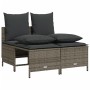 Garden sofa set with cushions 5 pieces gray synthetic rattan by vidaXL, Garden sets - Ref: Foro24-3261547, Price: 393,19 €, D...
