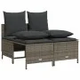 Garden sofa set with cushions 5 pieces gray synthetic rattan by vidaXL, Garden sets - Ref: Foro24-3261547, Price: 415,22 €, D...
